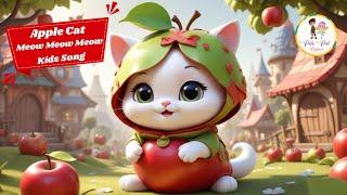 Apple Cat  Meow Meow Meow | Nursery Rhyme for Kids | Polo Pal Rhymes