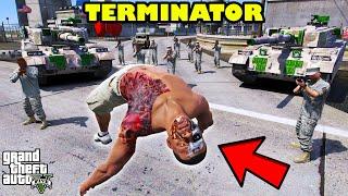 Franklin Became THE TERMINATOR And Disguised As a Human In GTA 5 | SHINCHAN and CHOP