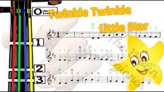 Twinkle Twinkle Little Star Violin Tutorial | Children Songs | 小提琴入門班 | 小星星 | 兒歌 [Level 1]