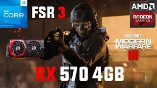 Call of Duty MWIII (2023) RX 570 4GB (All Settings Tested 1080p FSR 3)