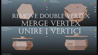 ️UNIRE I VERTICI BLENDER 2.9 Merge Remove Double Vertex STL 3D