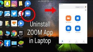 How To Uninstall Zoom App in Laptop || UNINSTALL ZOOM IN LAPTOP