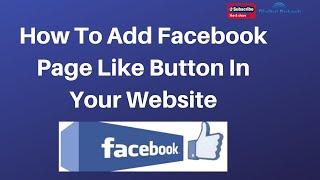 How To Add Facebook Page Like Button In Your Html And Php Website