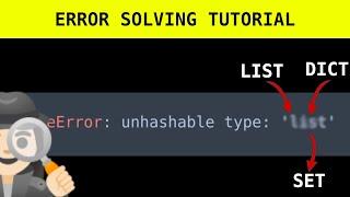 Python TypeError: unhashable type: 'list'