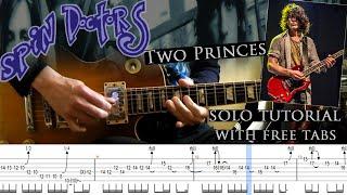 Spin Doctors - Two Princes guitar solo lesson (with tablatures and backing tracks)