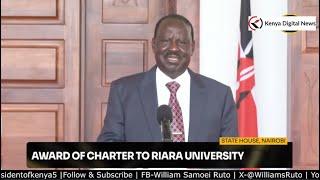 Listen to Raila Odinga's Great Speech in State House in front of President Ruto!!