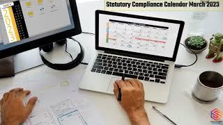 HR Monthly Compliance Calendar March 2023 | @StatutorySolution