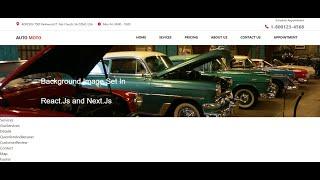 How to set background image in Reactjs || How to set background image in Nextjs || background image