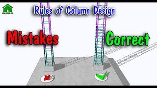  Don't forget the Basic Rules of Column design rebar reinforcement | Green House Construction