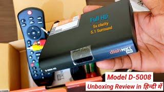 Dish Tv NXT D-5008 HD Set Top Box Unboxing Review in hindi | Dish Tv Letest Model