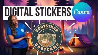 DIGITAL STICKER Tutorial for Canva