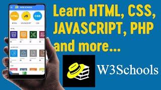 Learn HTML, CSS, PHP, JAVASCRIPT and more on W3Schools App | The NetTalker Tips