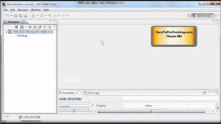 SAP HANA Administration Tutorial 4 - Administration Console Perspective's Screen Areas