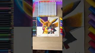 Dibujando a PIKACHU en 4 ESTILOS  #art #drawing #dibujos