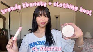 TRENDY SUMMER CLOTHING + MAKEUP HAUL ft YESSTYLE