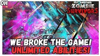 ABSOLUTLEY BROKEN Unlimited Abilities Build! Yet Another Zombie Survivors!