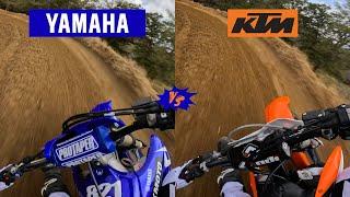 KTM 250SXF vs YAMAHA YZ250F - RIDE COMPARISON