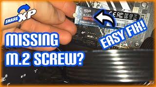 M.2 SSD drive screws missing or not working? Quick fix!