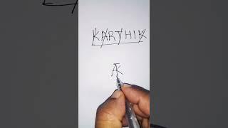 'KARTHIK' logo as brand logo #shorts #logo #design