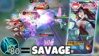 I TRIED THIS BUILD AND GET SAVAGE | KAGURA MOBILE LEGEND