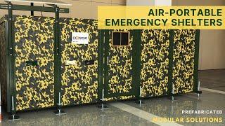 Demountable Modular Prefab Containers for Emergency Areas