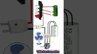 Table Fan Connection | टेबल फॅन वायरिंग कैसे करे | Fan wiring #Shorts #electrical #wireman #electric