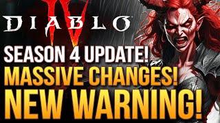 Diablo 4 Just Got A Massive Patch But There's New Problems in Season 4...