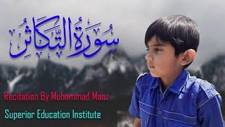 Beautiful Quran recitation by Muhammad Maaz | Surah-Al-Takathur