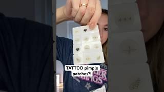 TATTOO pimple patches?!  #shorts #acne #acnetreatment