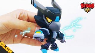 Making Brawl Stars NIGHT MECHA CROW - Clay Tutorial (Clay Art) ️