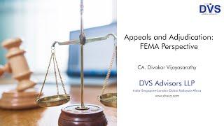 What are the provision relating to Adjudications and Appeal under FEMA?