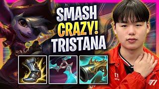 SMASH CRAZY GAME WITH TRISTANA! - T1 Smash Plays Tristana ADC vs Caitlyn! | Season 2025