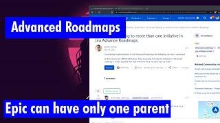 Advanced Roadmaps - Epic can have only one parent