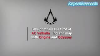 Assassin's Creed Valhalla map size vs. Assassin's Creed Odyssey vs. Assassin's Creed Origins