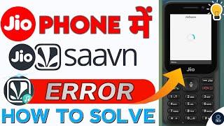 Jio Phone Me | Jio Saavn Problem Jio Saavn Not Working | Technical Hero YK | How To Solve