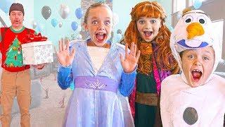 Frozen 2 - Elsa and Anna Give Olaf a Birthday Surprise!