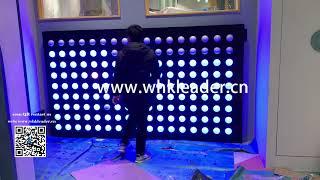 Light touch interaction Pixelated Lights Turned Interactive Installation