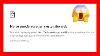 SOLUCIÓN: NO SE PUEDE ACCEDER A ESTE SITIO WEB / PÁGINA WEB NO CARGA Y TENGO INTERNET 2024