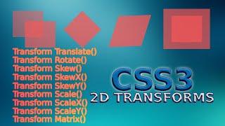 CSS3 2D TRANSFORM [COMPLETE GUIDE] | Web Development | The Quick Code