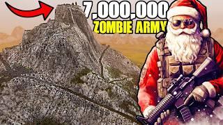 Can Santa's Army Hold MOUNTAIN FORTRESS vs 7,000,000 Zombie Army?! - UEBS 2: Christmas Mod