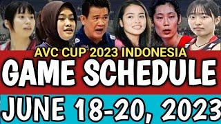 AVC CUP 2023 GAME SCHEDULE | ELEMI NATION ROUND JUNE 18-20, 2023 #avc2023 #gameschedule #avccup2023