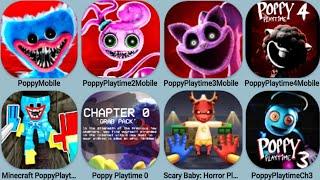 Poppy Playtime Mobile+Steam+Mod 1+2+3+4+0 ,Poppy Minecraft, Poppy 3Mod Gasmask, Scary Baby Poppy,PO4