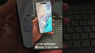 iPhone 15 Pro Max has the best live wallpaper!  #iPhone15ProMax #LiveWallpaper