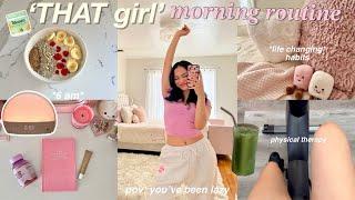 trying the viral 'THAT GIRL' morning routine  *life changing*