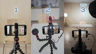 3 Youtuber SETUPS for Smartphone | Beginner to Pro