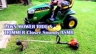 LAWN MOWER &TRIMMER CLOSER SOUNDS ASMR 3 Hrs  SLEEP,Study Relax to Repeat Loop the Video in settings