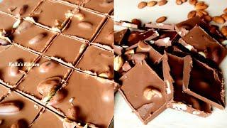 Original Ooty Homemade Chocolate Recipe || Milk Chocolate Roasted Almonds & Cashews