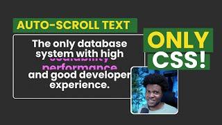 AUTO-SCROLL TEXT with just CSS 