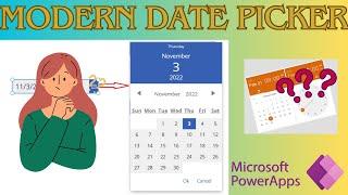 Modern Date Picker control in Power Apps - With more options | #powerapps  #datepicker #bevinkumar