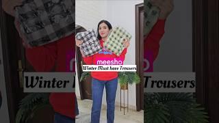 Meesho trouser haul #meesho #meeshohaul #shorts #youtubeshorts #ashortaday